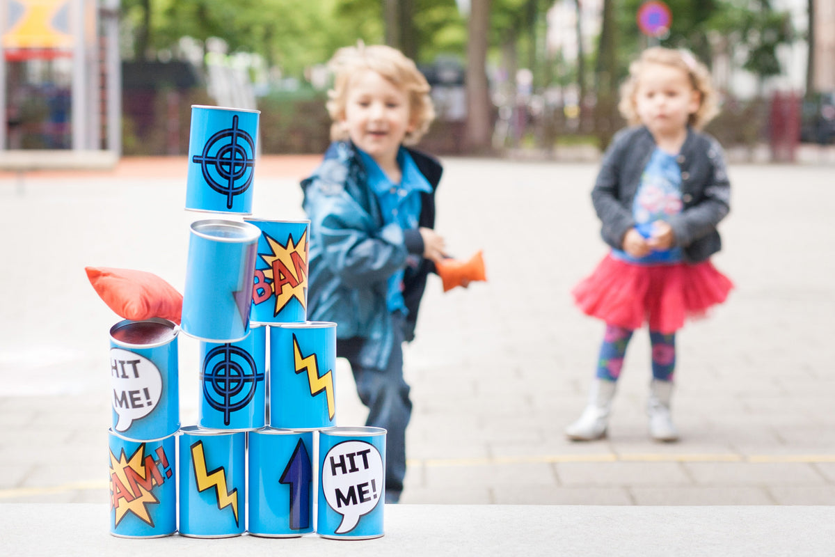 Tin Throwing - Blue